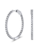 Essential Diamond Hoop Earrings (1.85ct) - Dracakis Jewellers